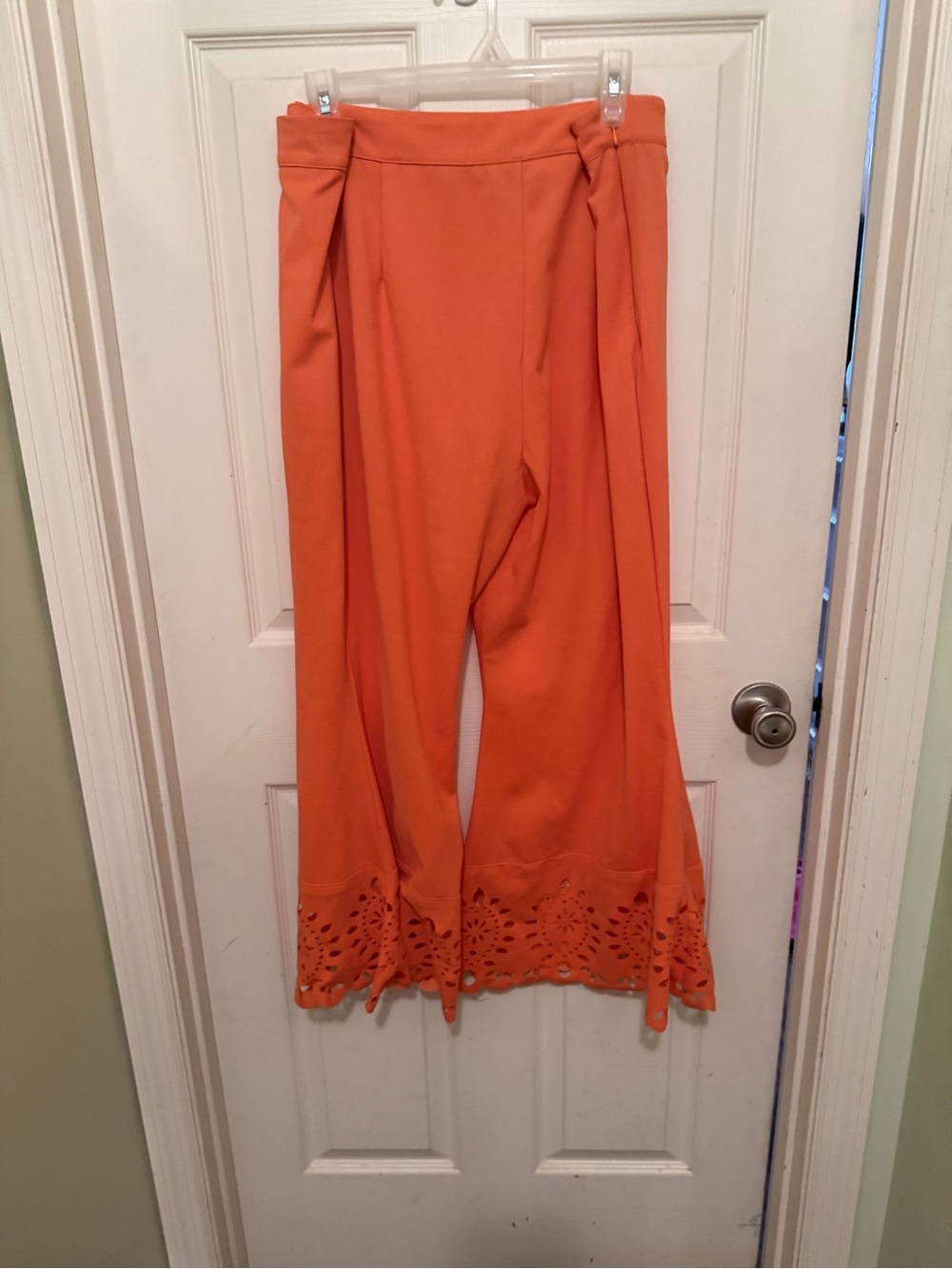 SHEIN Curve Orange Stretch Knit Top